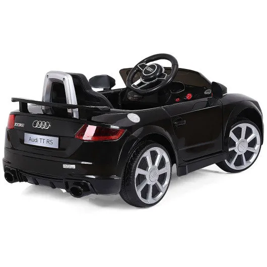 12V Audi TT RS Electric Remote Control MP3 Kids Riding Car-Black