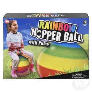 18" Rainbow Hopper Ball