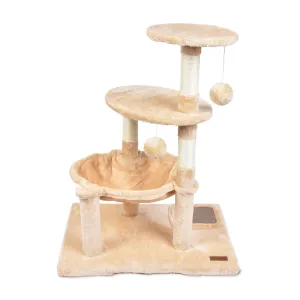 2.0 Version Cat Tree 29''/30''with Scratching Posts Perch Hammock