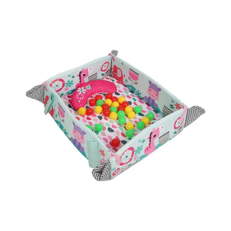 Baby Folding Activity Play Mat And Ball Pit 668-35 Pink