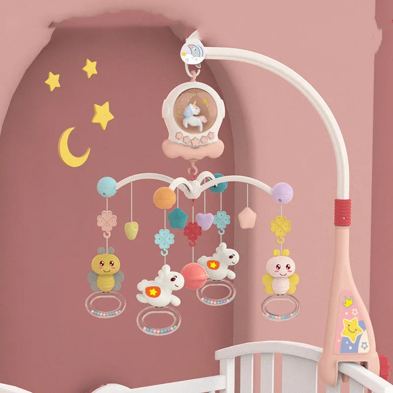 Baby Music Bed Bell Baby Newborn Puzzle Bedside Rotating Rattle Appease Toy Pendant