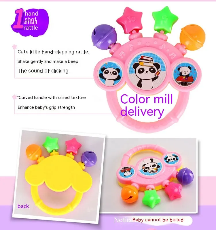 Baby Toys 3-6-12 Months Newborn Rattle 0-1 Year Old Baby Early Childhood Education Toddler Rattle Teether