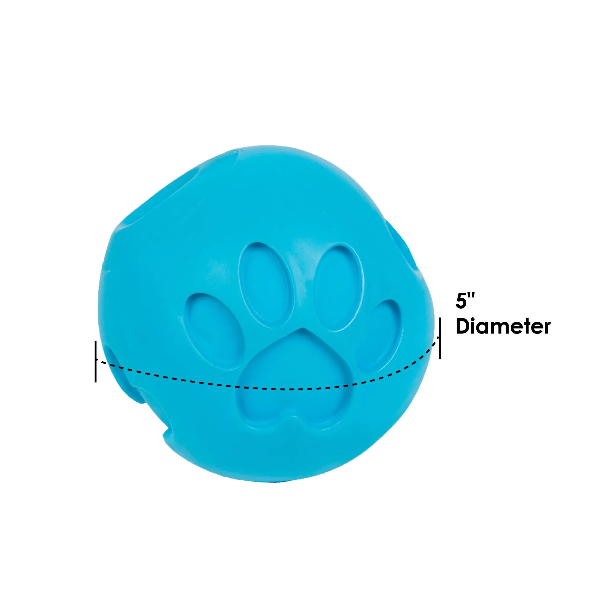 Blue Paw Me! Treat Ball Dispenser and Dog Toy: Engaging Design, Squishy Texture, Easy Rolling, Interactive Play, Keeps Pets Busy, Vanilla Scent, BPA-Free, FDA Approved for Dogs/Cats/Pets