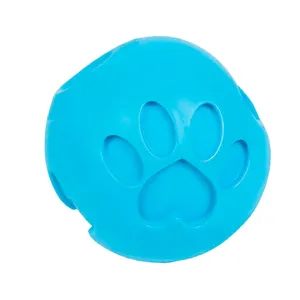 Blue Paw Me! Treat Ball Dispenser and Dog Toy: Engaging Design, Squishy Texture, Easy Rolling, Interactive Play, Keeps Pets Busy, Vanilla Scent, BPA-Free, FDA Approved for Dogs/Cats/Pets