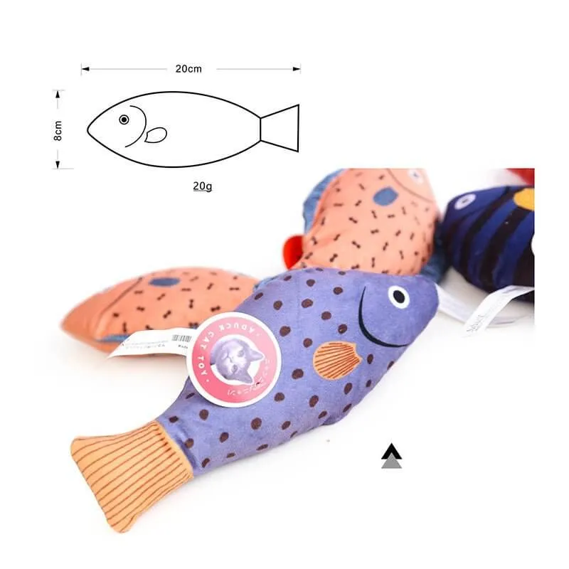 Cat Toys Cartoon Fish with Catnip