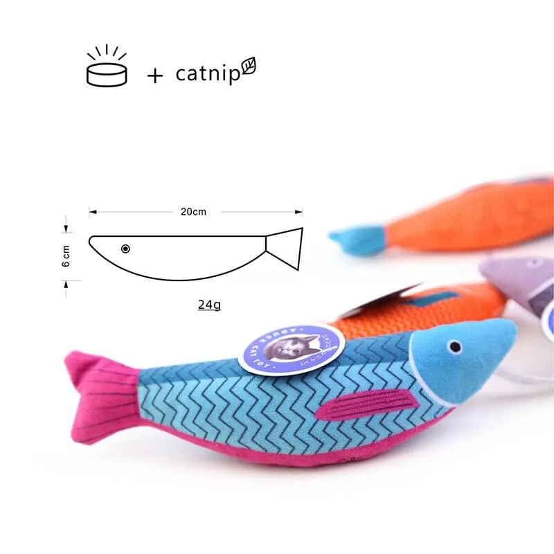 Cat Toys Cartoon Fish with Catnip