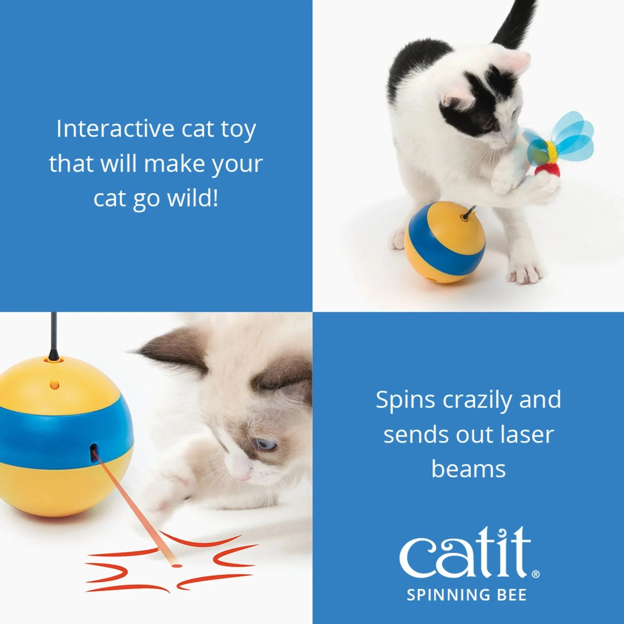 Catit Play Spinning Bee Cat Toy