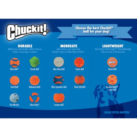 Chuckit Fetch Medley Assorted Medium Balls 3 Pack