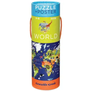 Crocodile Creek: 200pc Puzzle   Poster World Animals