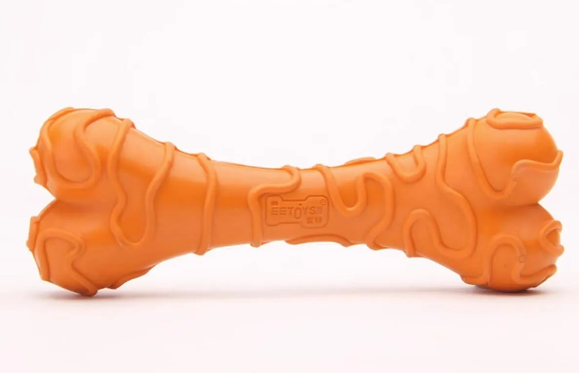 Dog Rubber Bone Chew Toys For Interactive Play