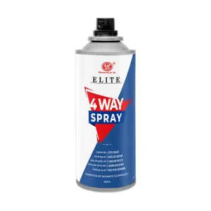 Elite 4-Way Multi Purpose Car Care Spray | Rust Remover, Lubricant, Stain Remover, Powerful Chimney Cleaner, Degreaser, and Bike Chain Cleaner & Chain Lube