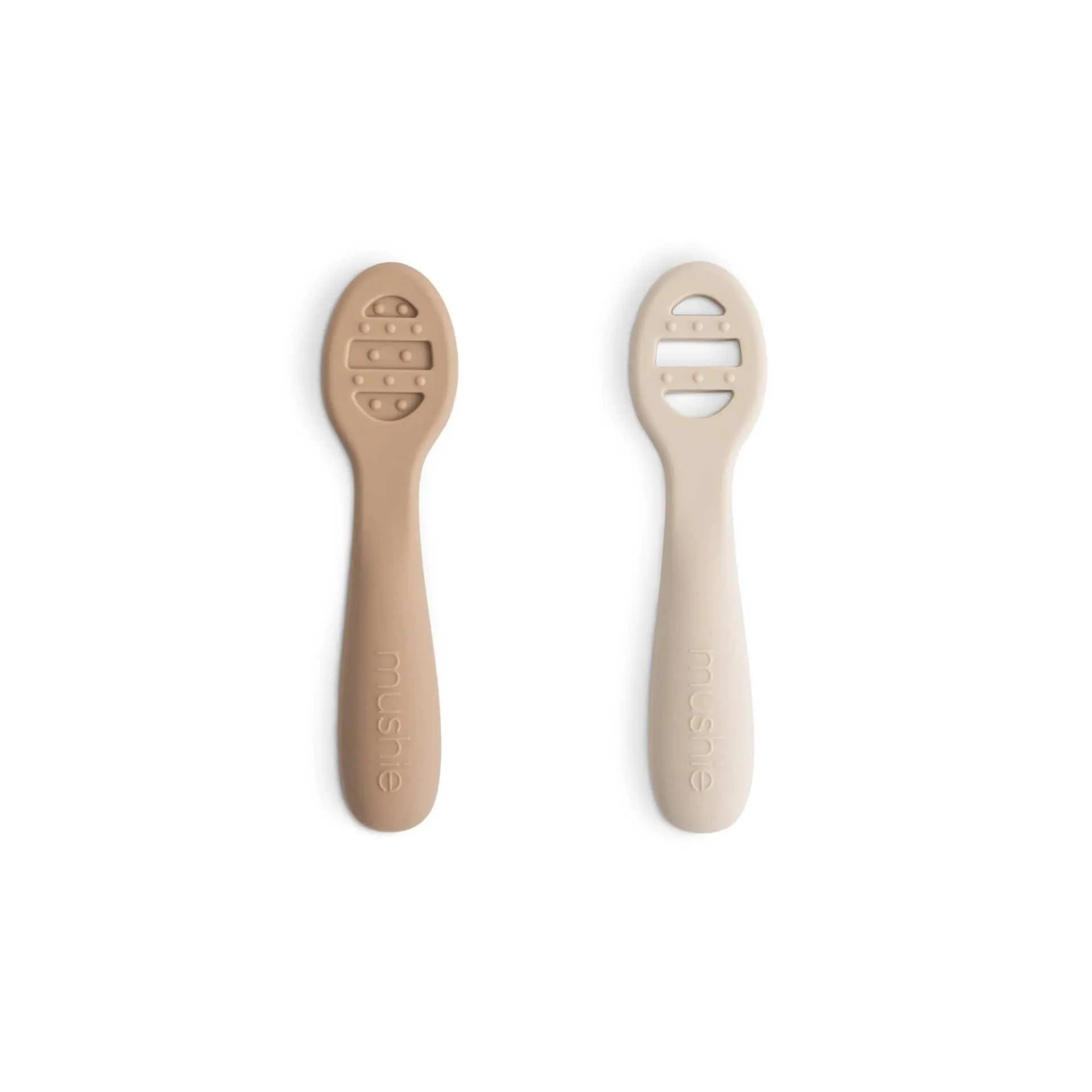 First Feeding Baby Spoons 2-Pack (Natural/Shifting Sand)