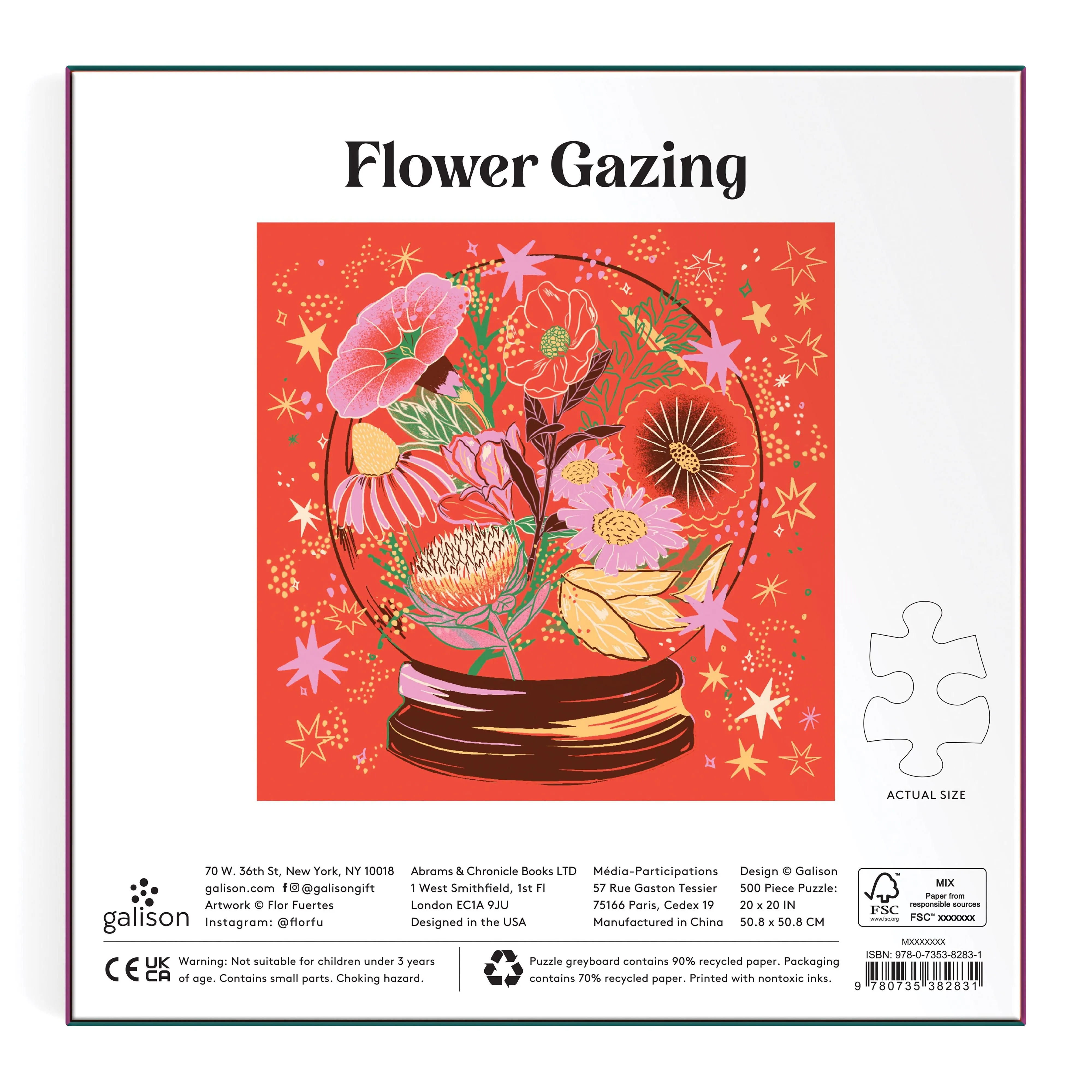 Flower Gazing Foil Puzzle 500pc