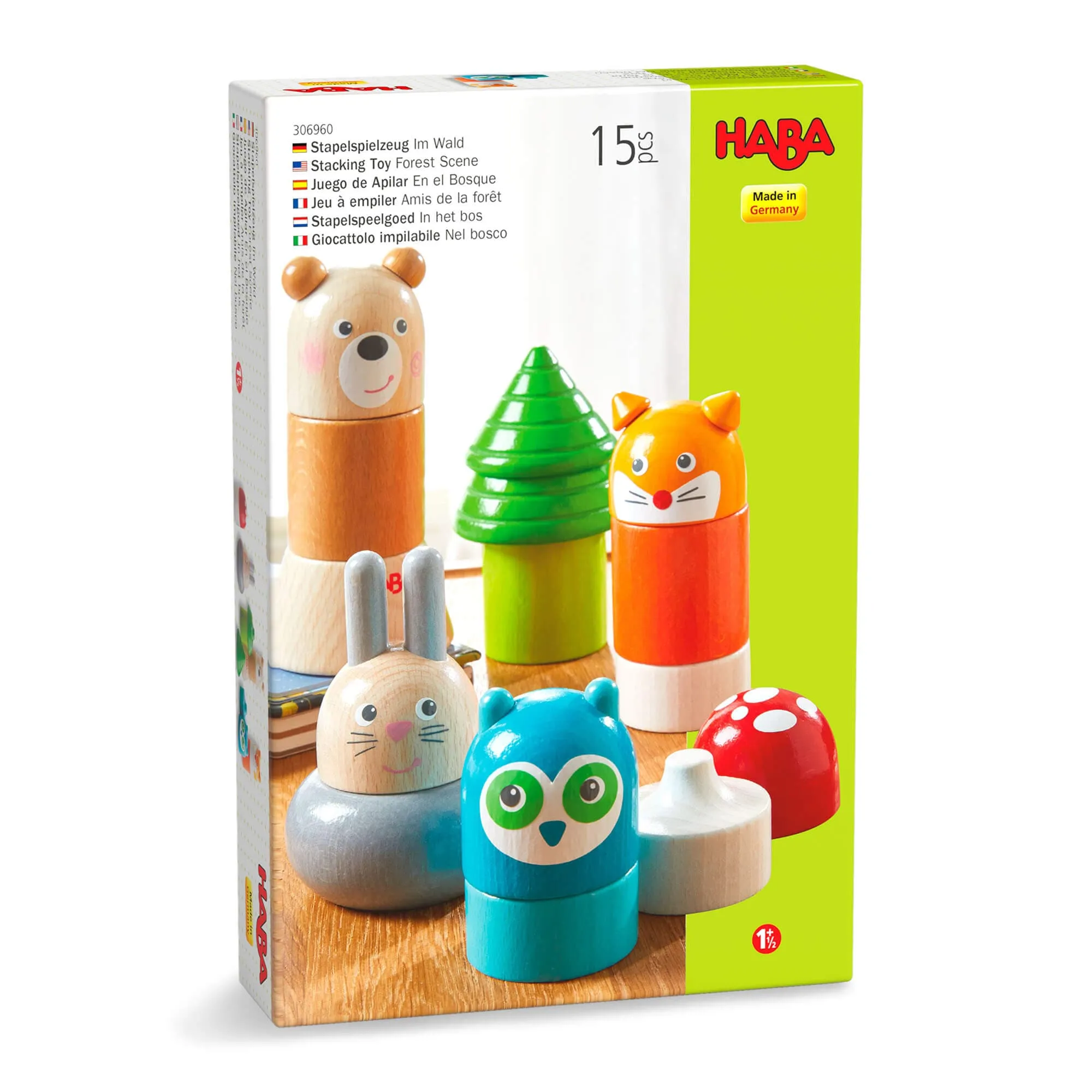 Forest Animals Wooden Stacking Toy