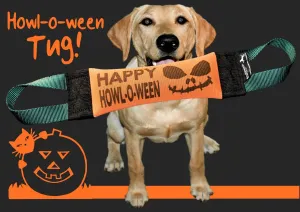 Happy Howl-O-Ween Fire Hose Training Tug - Holiday series