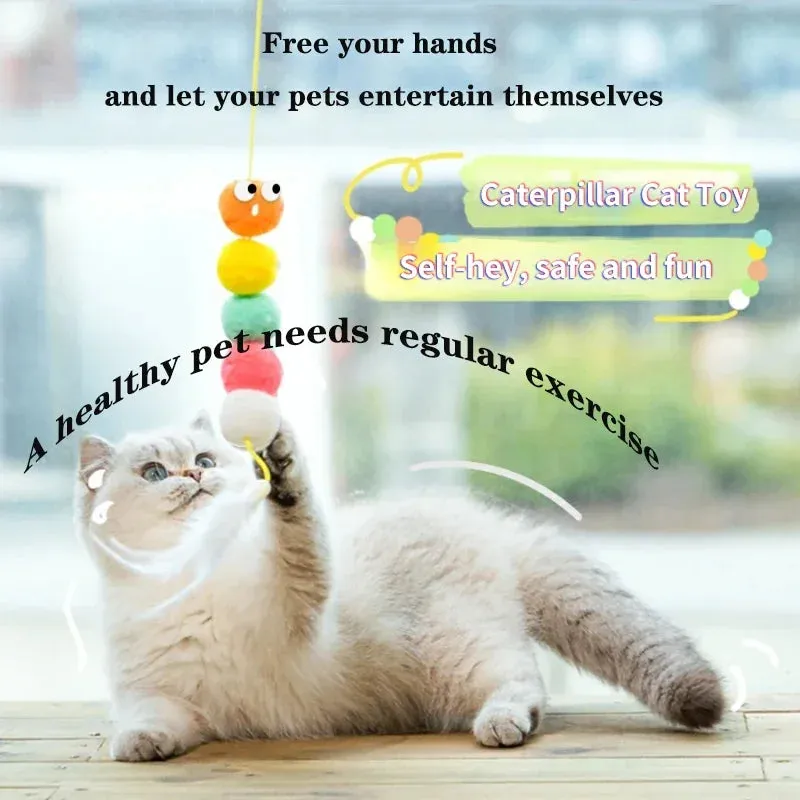 Interactive Caterpillar & Dragonfly Cat Toy