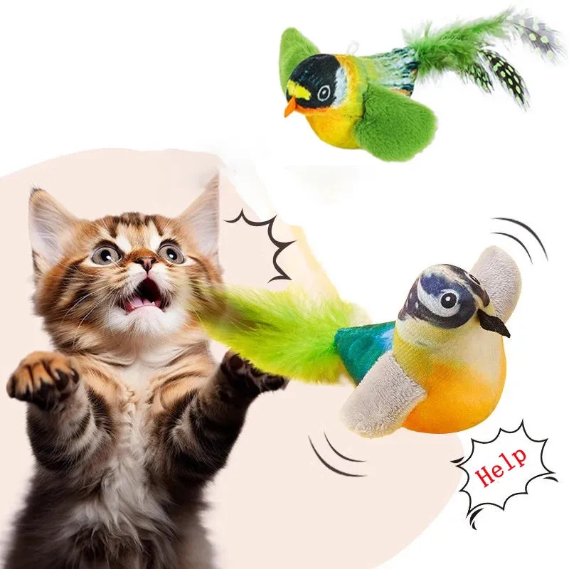 Interactive Plush Cat Toy