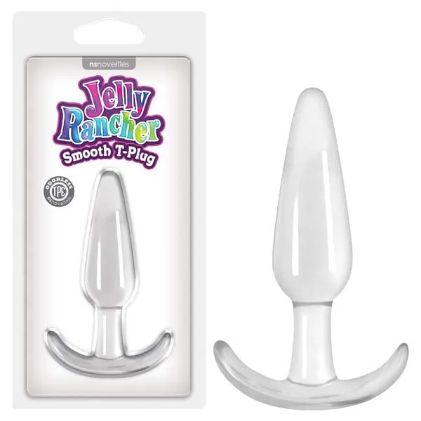 Jelly Rancher Smooth T-Plug Butt Plug Clear