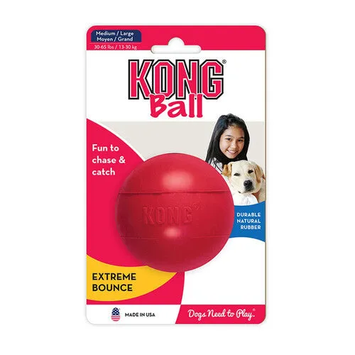 KONG Bouncy Ball for Fetch - Med/Large