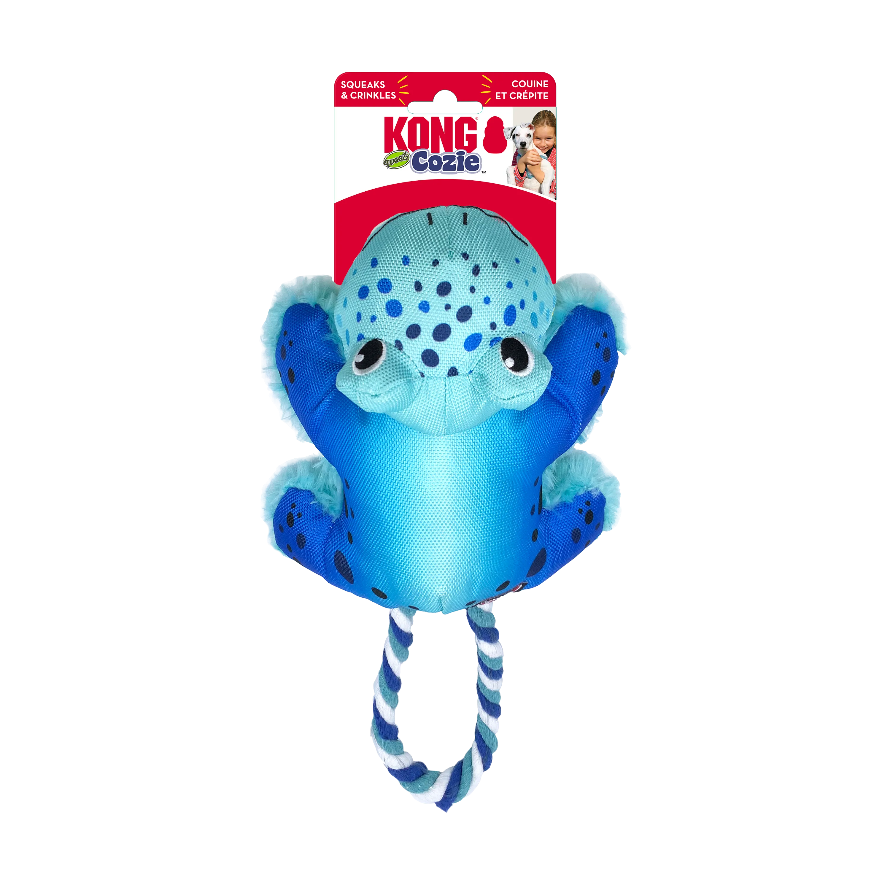 KONG Cozie Tuggz Frog