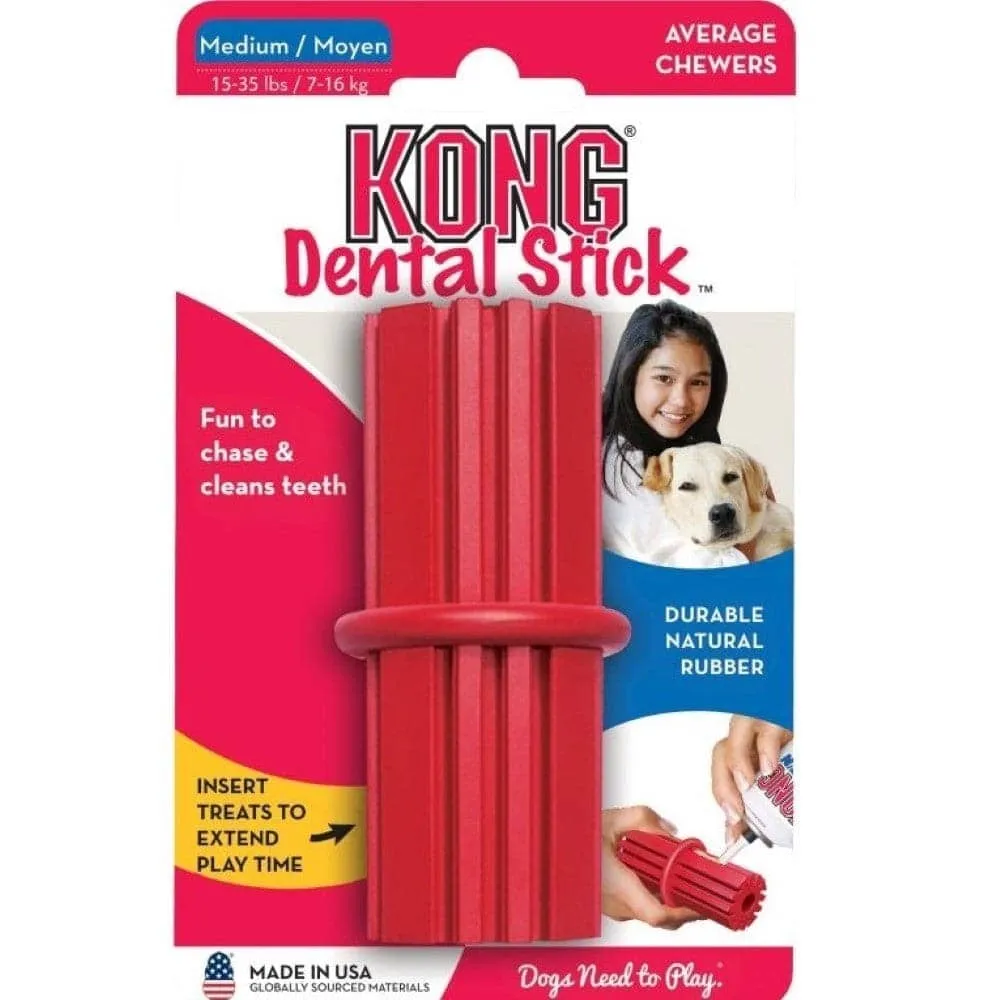 Kong Dental Sticks Toy for Dogs (Red) | For Aggressive Chewers