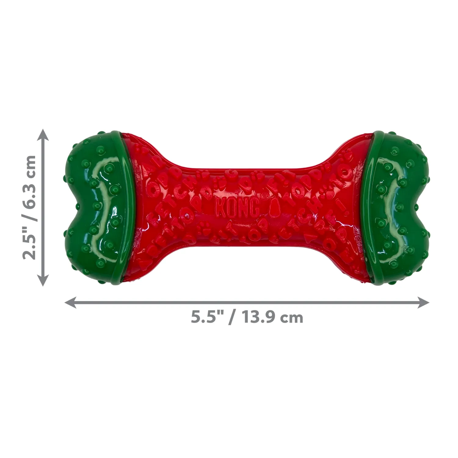 KONG Holiday CoreStrength™ Bone | Christmas Small/Medium Dog Chew Toy