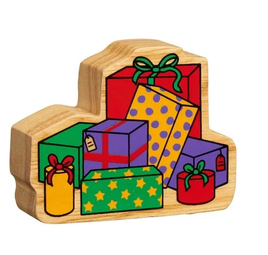 Lanka Kade Fairtrade Painted Wooden Stack of Presents