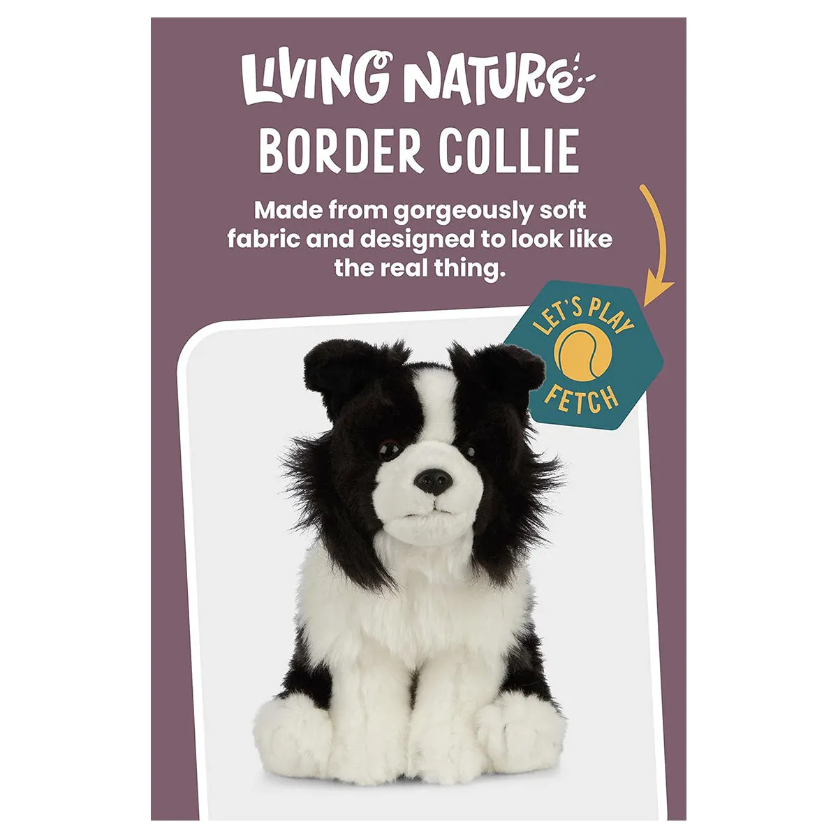 Living Nature Border Collie 22cm Soft Toy