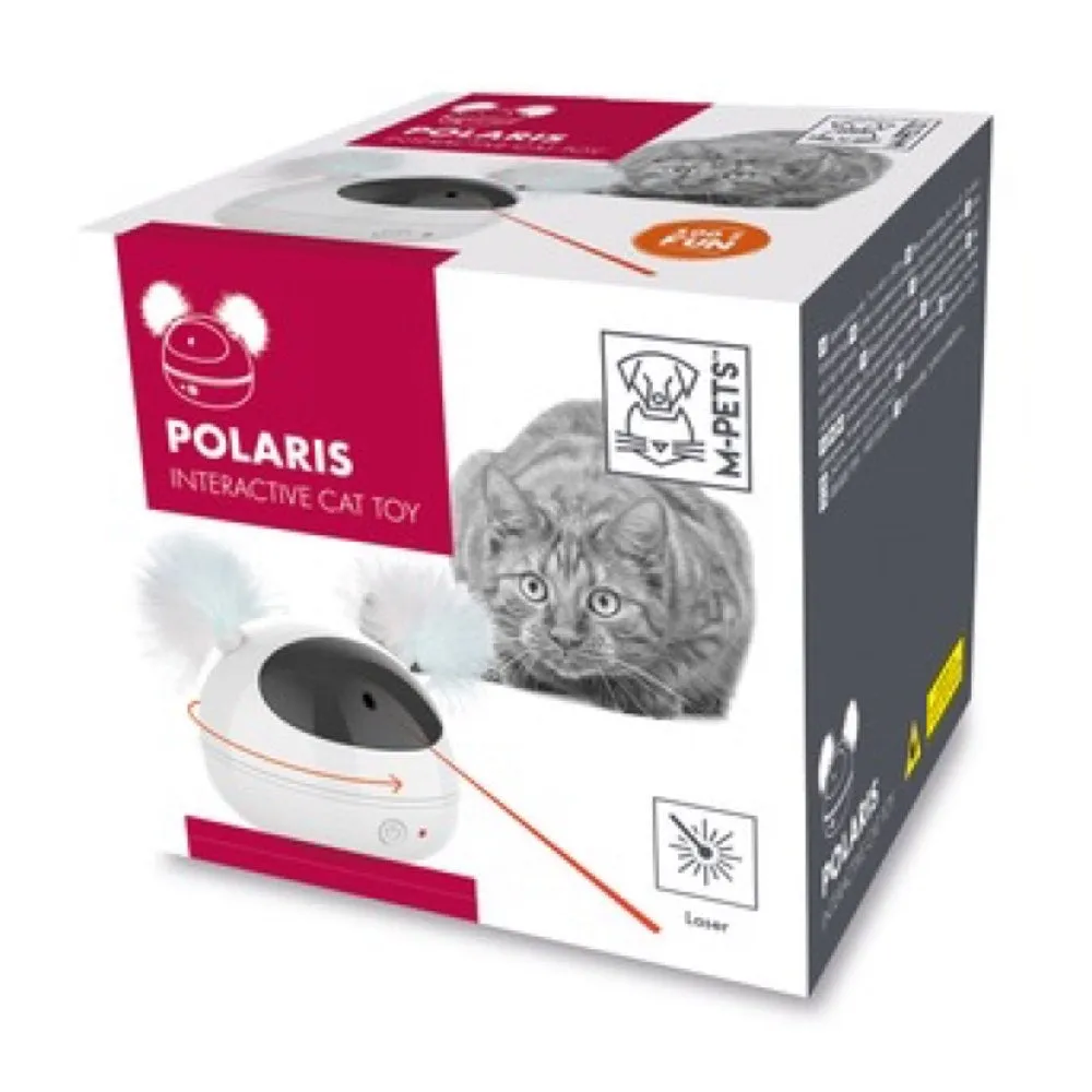 M-Pets Polaris Interactive Cat Toy (White)