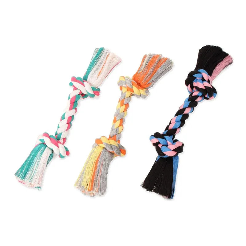 Mammoth Flossy Chew Rope Bone 2-Knot Tug