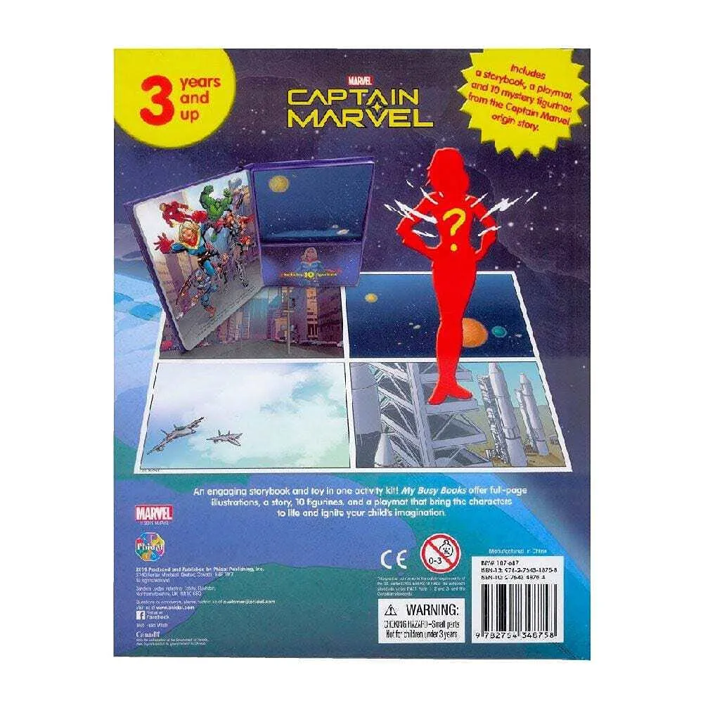 MARVEL CAPTAIN MARVEL MY BUSY BOOK - Sky Blue