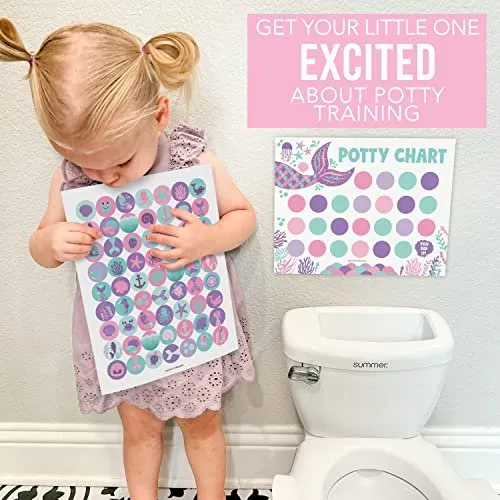 Mermaid Potty Training Chart | Sticker Charts | Early Education