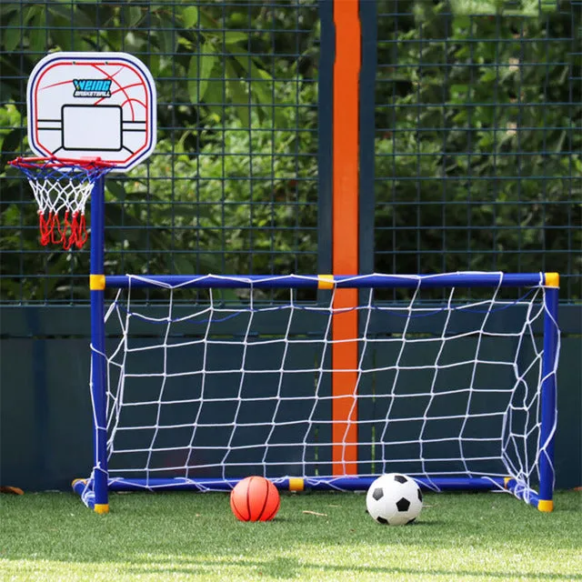 Mini Soccer Basketball Hoop  Children Training Practice