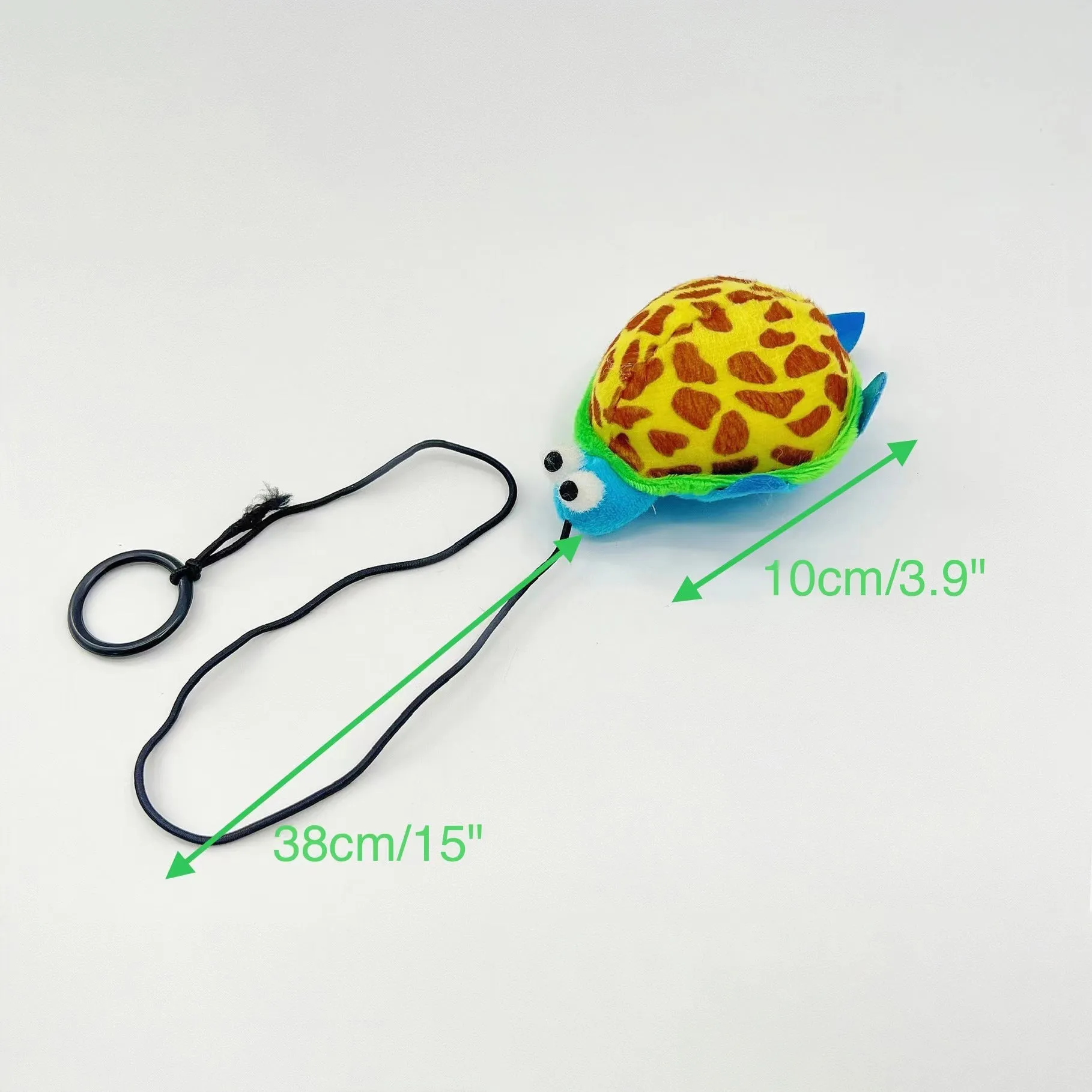 Moo - Turtle Cat Toy with String