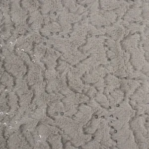 Novelty Chenille - Sequin - Grey