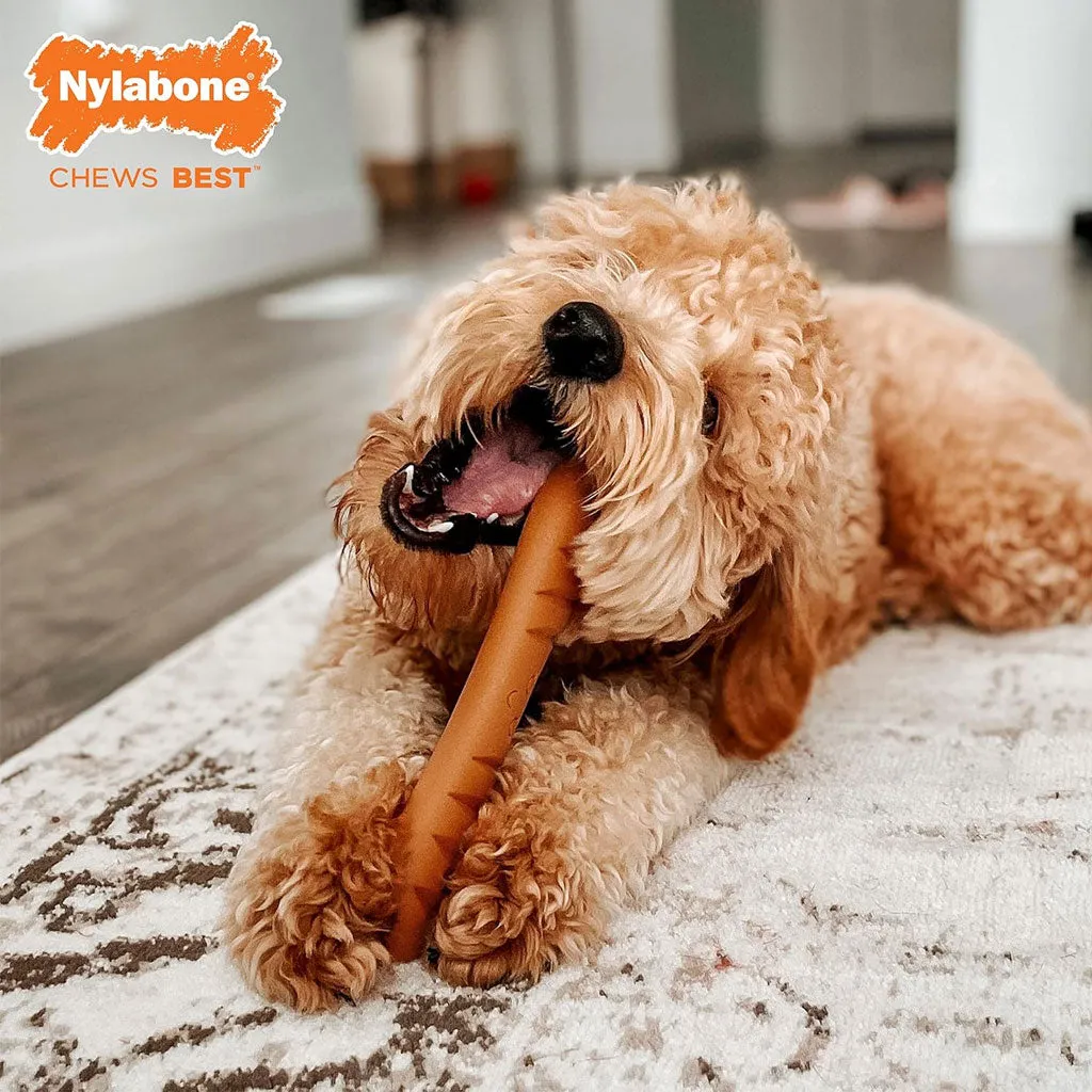 Nylabone Power Chew Baguette Dog Toy Roast Chicken Flavor, Large