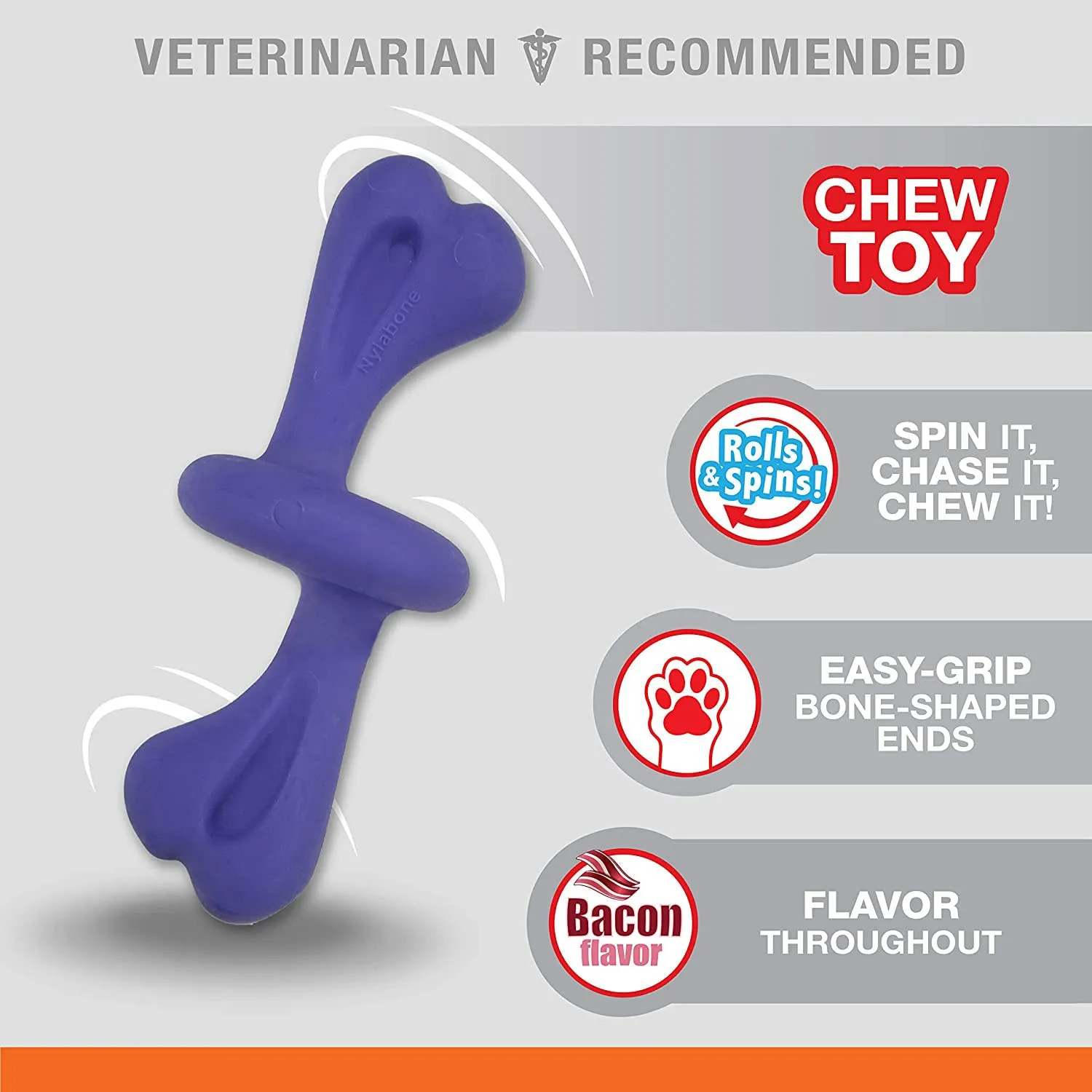 Nylabone Power Chew Rolling Dog Toy