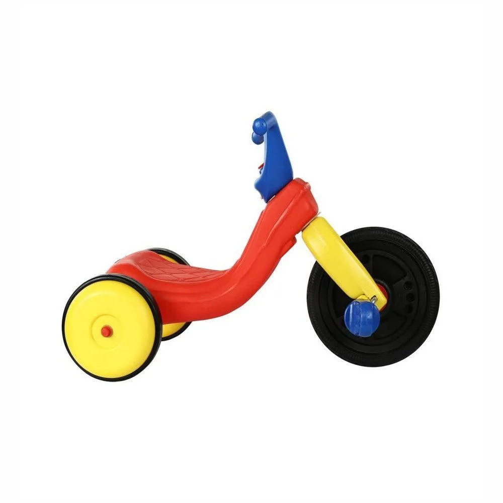 Ok Play Falcon Tricycle For Kids, Ride On Bicycle,Pleasure Seating Posture To Kids, Indoor And Outdoor,Yellow & Red, 2 To 4 Years