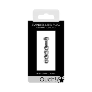 Ouch! Urethral Sounding Stainless Steel Plug 10mm/50mm