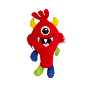 Pawise Little Monster Fiery Squeaky Dog Toy