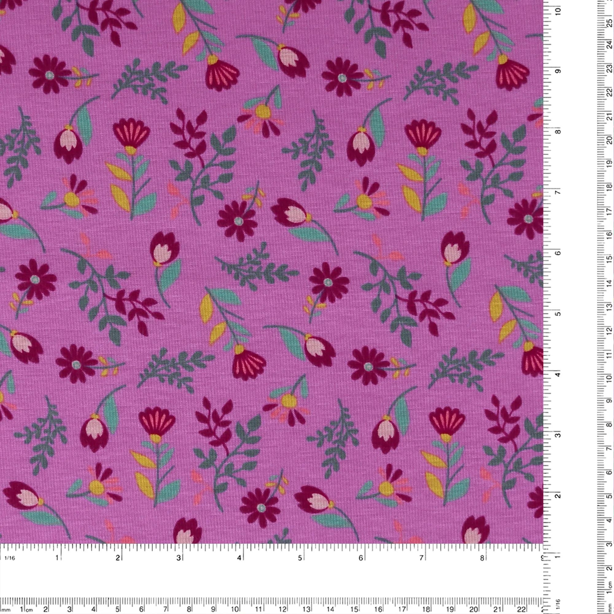 Printed Alpine Fleece - LADYBUG - Magenta