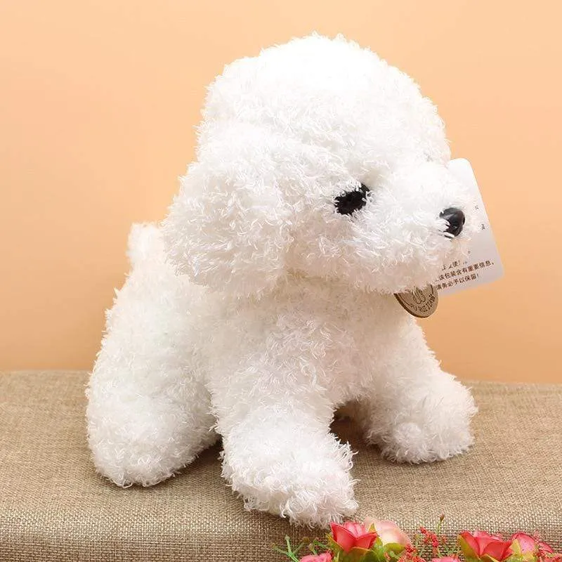 Real Life Teddy Dog Poodle Plush Toys Suffed Animal Doll For Christmas Birthday Gift Free Shipping