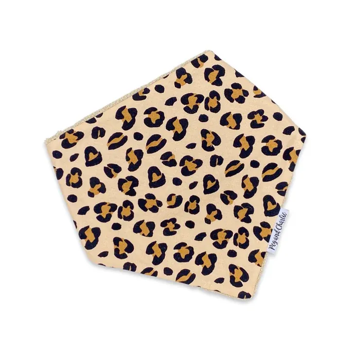 Reversible Teether Bandana Bib - Leopard