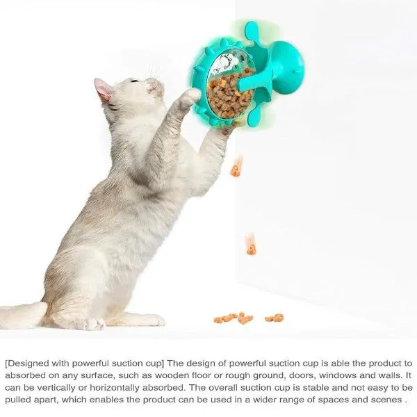 Rotating Wheel Cat Treat Dispenser