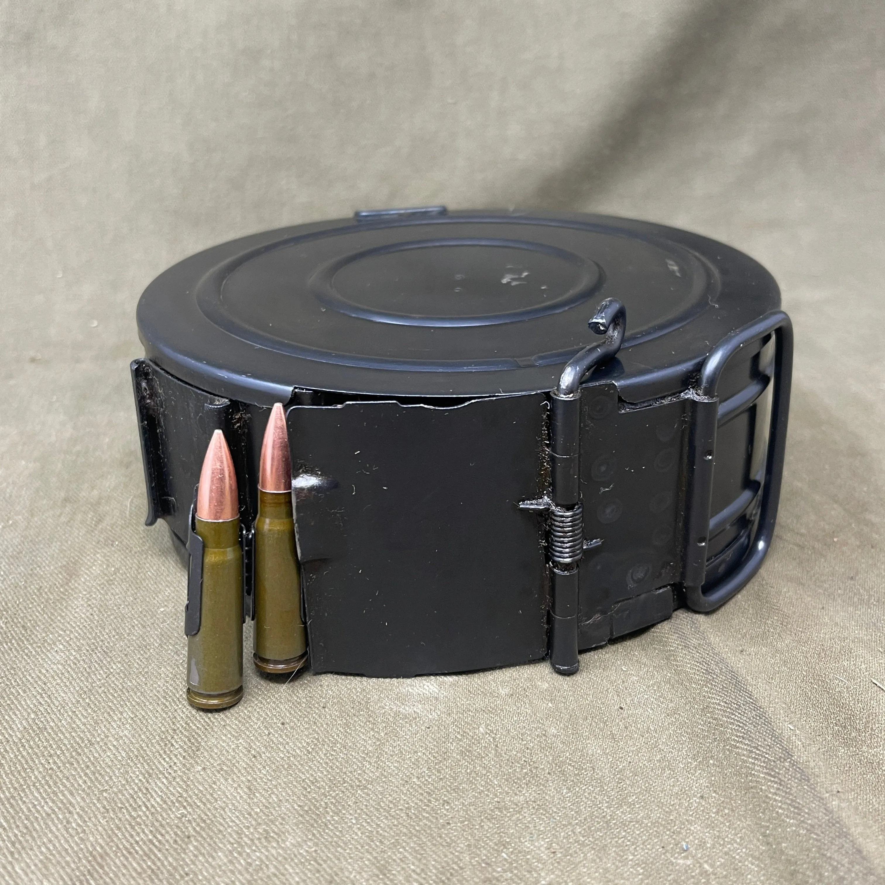 Russian  RPD LMG drum magazine with 50 x 7.62x39 INERT Rounds