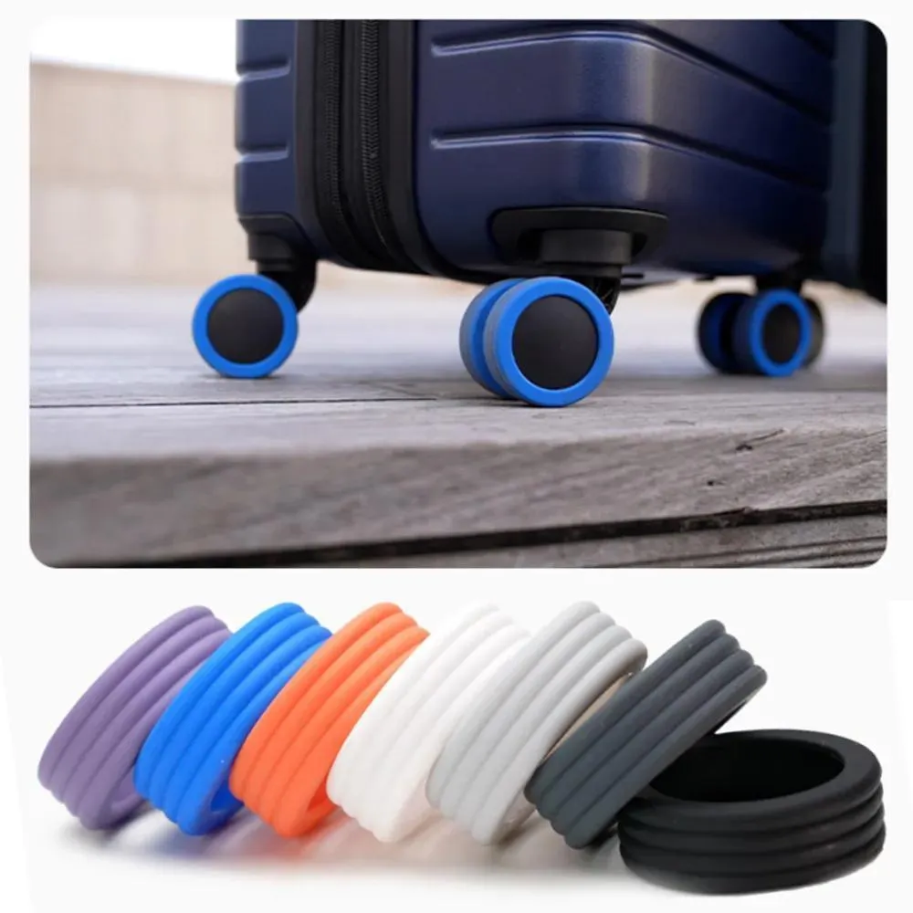 Silicone Luggage Wheels Protector  Reduce Noise Suitcase Accessories