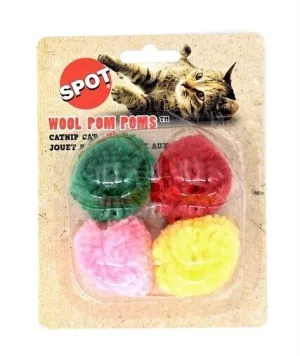 Spot Wool Pom Poms With Catnip, Cat Toy