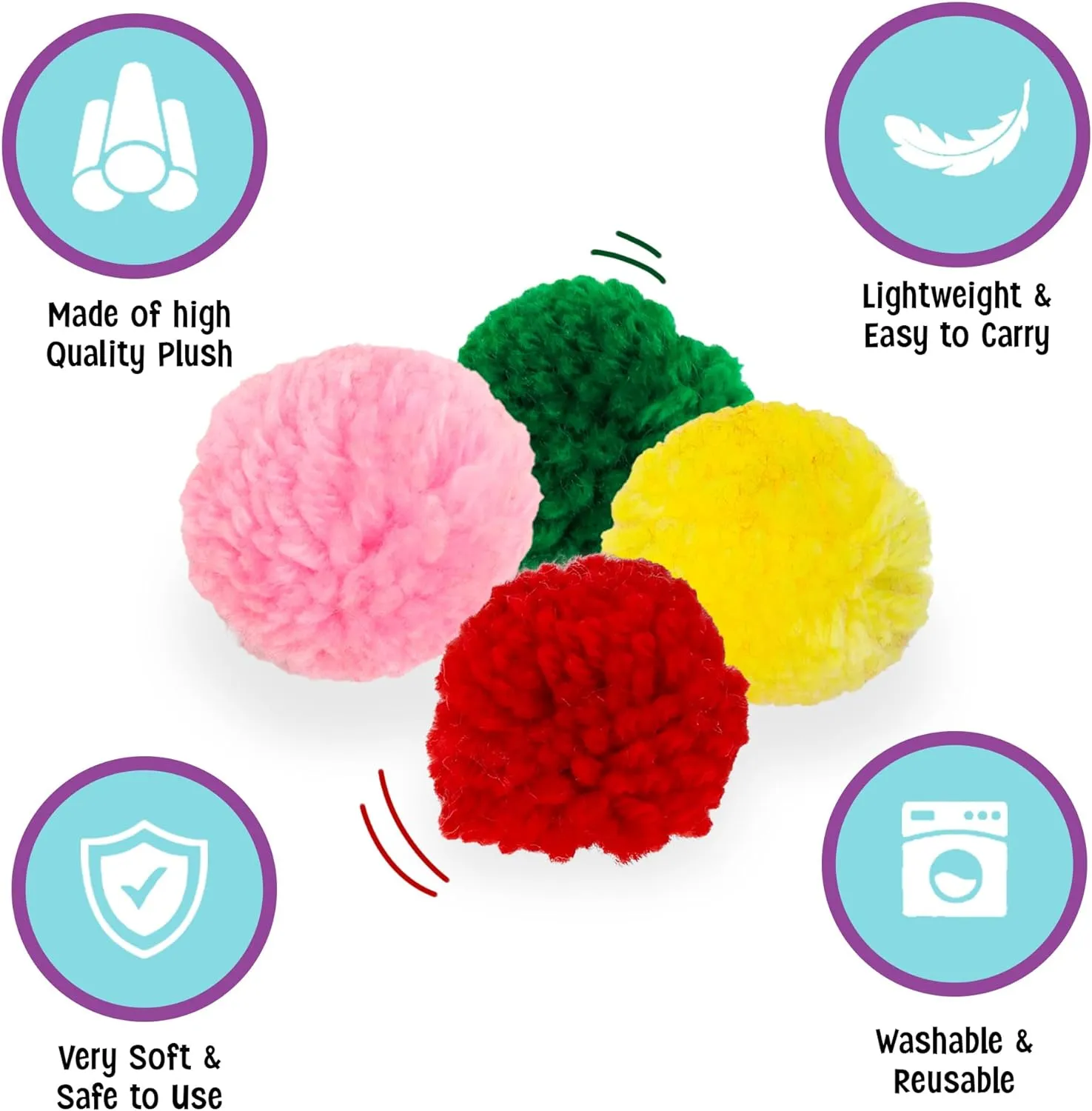 Spot Wool Pom Poms With Catnip, Cat Toy