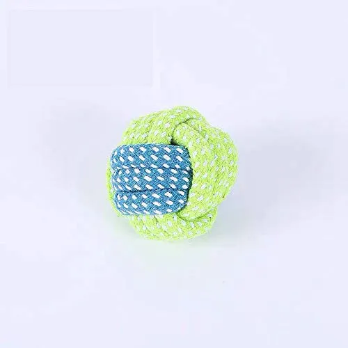 Sunglow Knotted Woven Pet Dog Toy，Eco-Friendly Cotton Rope Toys, Bite-Resistant Rope Knot Dog Toy，Medium/Small Dogs Toy，Not Suitable for Dogs with Strong Aggressive Chewing