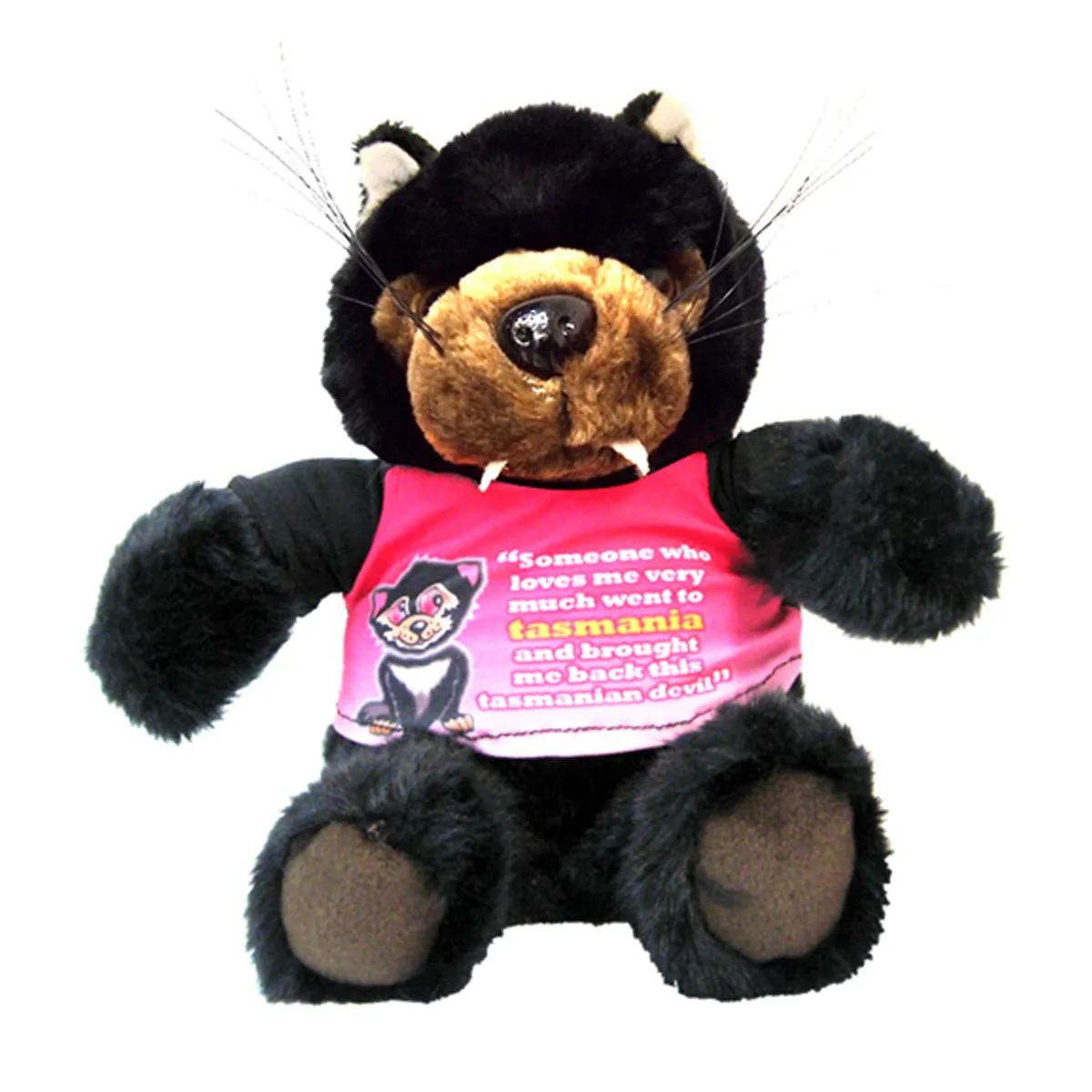 Tasmanian Devil Soft Toy with Pink Tshirt - 30cm